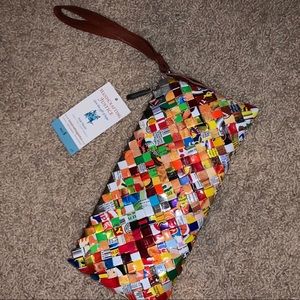 Handcrafting Justice Recycled Wristlet